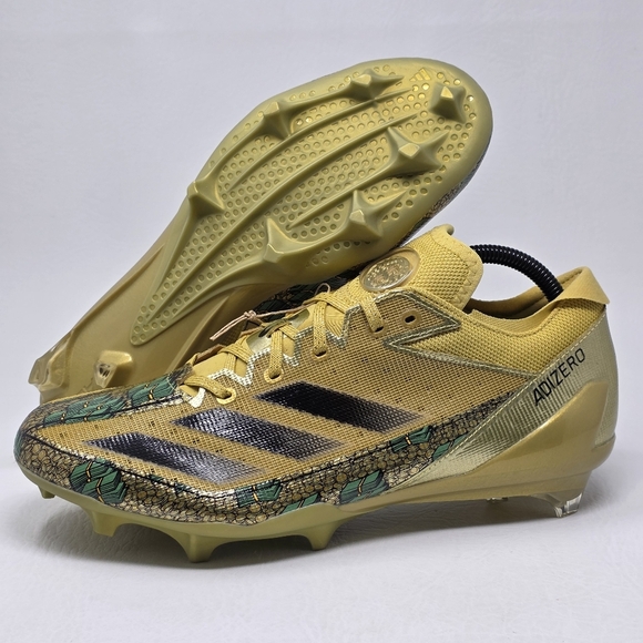Adidas Adizero Electric X Disney Scrooge McDuck Gold Cleat IE6557 Men Sz 9.5 New - Picture 2 of 13